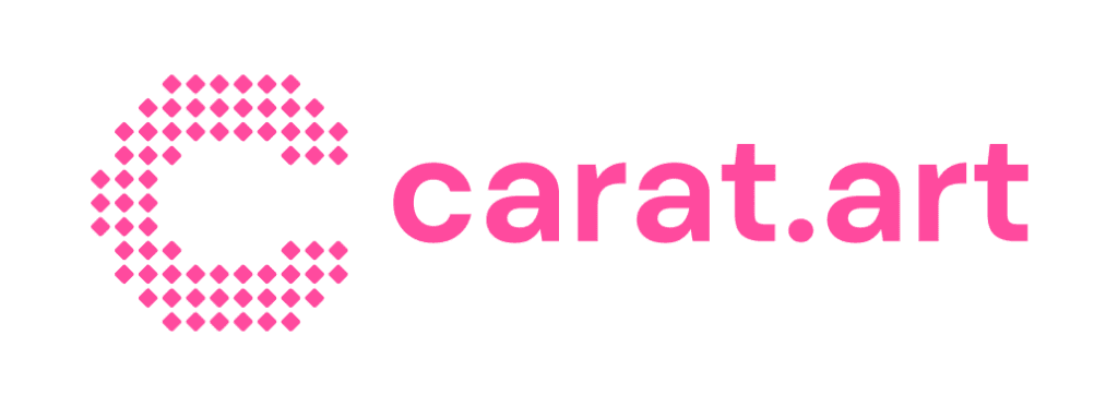 carat art logo pink
