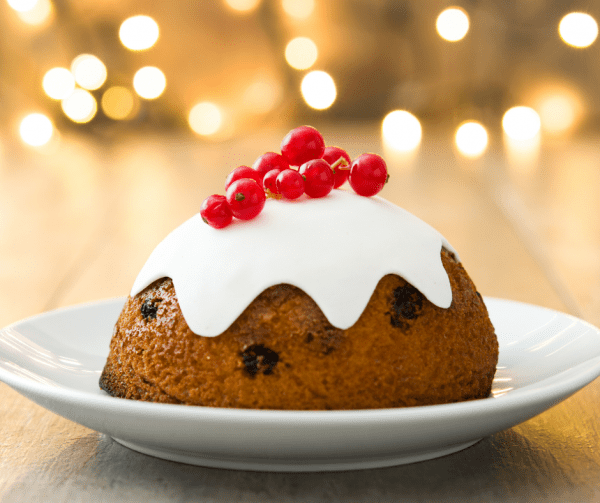Handgemachte Kerze aus Soja Wachs - Weihnachtspudding