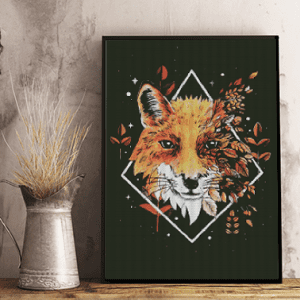 Tiny Tami, Forest Fox  50×70 eckige Steine