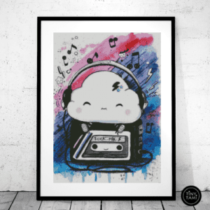 Tiny Tami, Rockwolke 50×70 eckige Steine