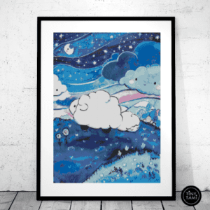Tiny Tami, Schafe – Sweet dreams 50×70 eckige Steine