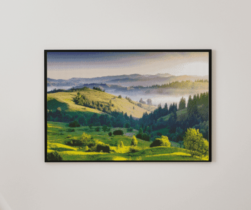 Elbenland 50x70 eckige Steine