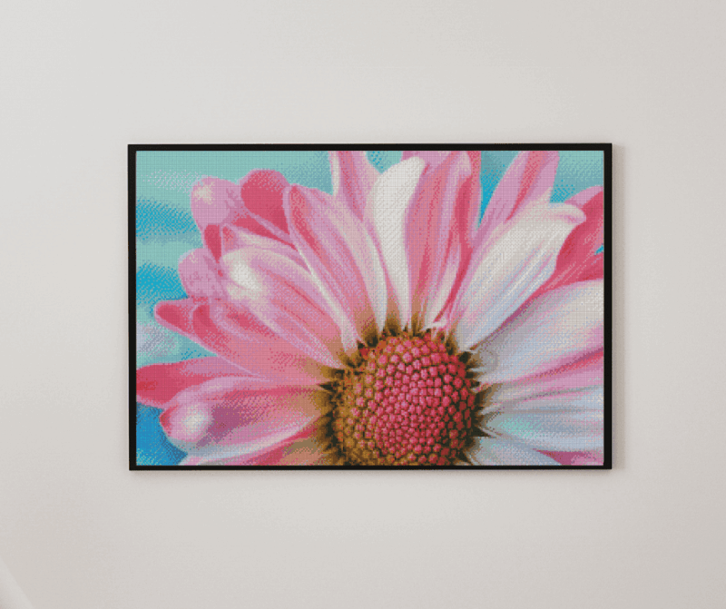 Blume 50×70 eckige Steine