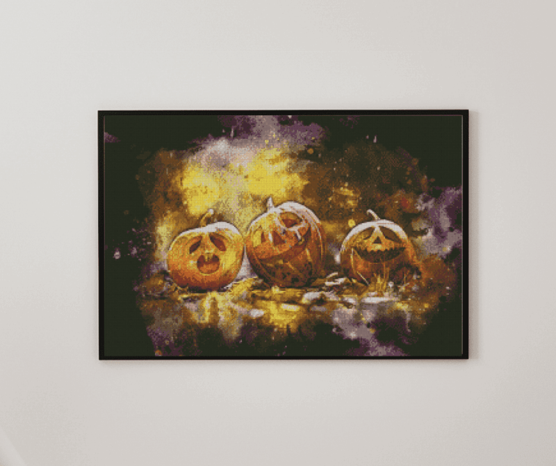 Halloween 50x70 eckige Steine