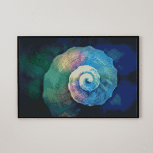 Schneckenhaus 50x70 eckige Steine