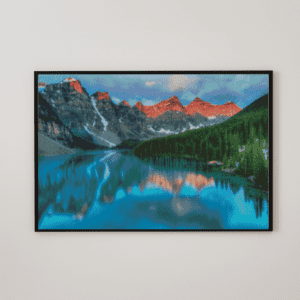 Berglandschaft 50x70 eckige Steine