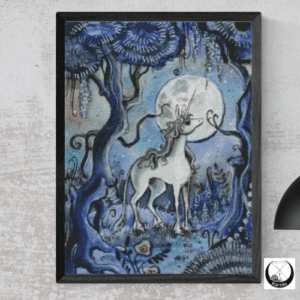 Harena Artwork, Einhorn 50x70 eckige Steine