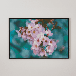 Kirschbluete Sakura 50×70 eckige Steine