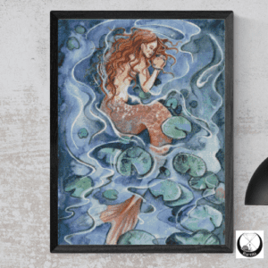 Harena Artwork, Meerjungfrau 50x70 eckige Steine