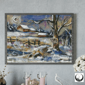 Harena Artwork, Nachtfalter 50x70 eckige Steine