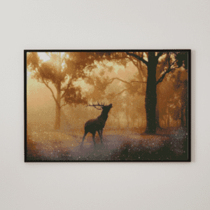 Ruf des Waldes 50×70 eckige Steine