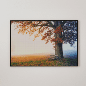 Jahreszeit 50x70 eckige Steine