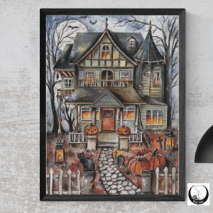 Harena Artwork, Haunted House 50x70 eckige Steine