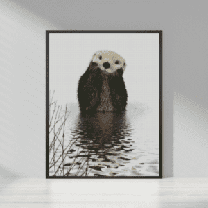 Ich bin ein süßer Otter 50×70 eckige Steine