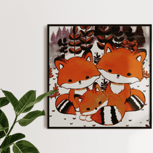 Tiny Tami, Fuchsfamilie 50×50 eckige Steine