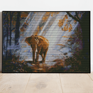 Elefant 50×70 eckige Steine (48 Farben)