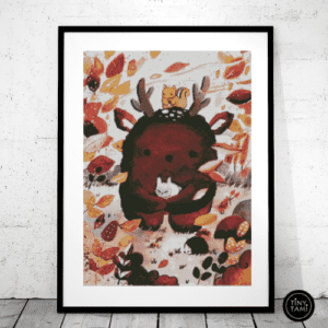 Tiny Tami, Waldgeister Herbst  50×70 eckige Steine