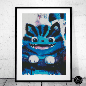 Tiny Tami, Grinsekatze 50×70 eckige Steine