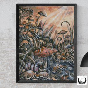 Harena Artwork, Pilze 50x70 eckige Steine