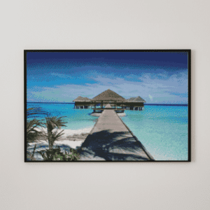 Paradies 50x70 eckige Steine