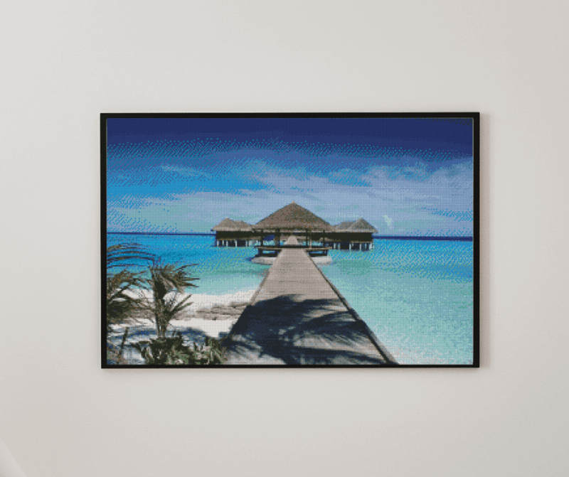 Paradies 50x70 eckige Steine