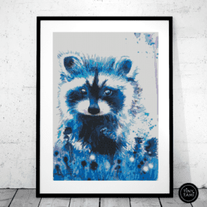 Tiny Tami, Waschbär 50×70 eckige Steine