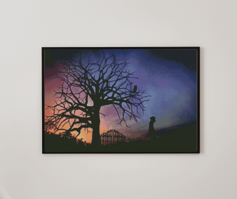 Jules owl 50×70 eckige Steine