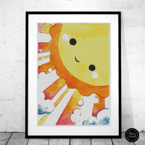 Tiny Tami, Sonne  50×70 eckige Steine