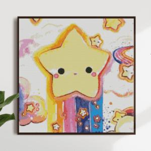 Tiny Tami, Regenbogen Stern 50×50 eckige Steine