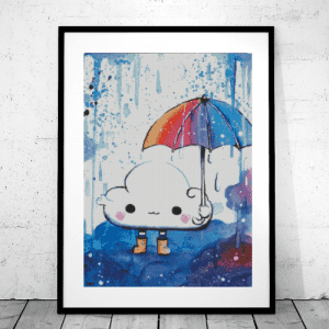 Tiny Tami, Regenwolke  50×70 eckige Steine