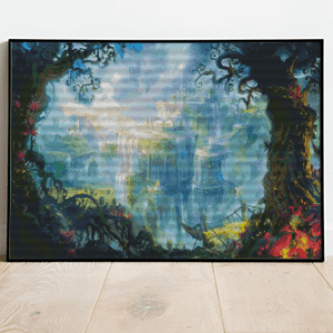 Feenwald 50×70 eckige Steine