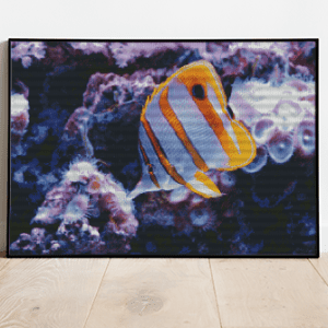 Fisch 50x70 eckige Steine