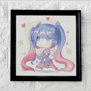 PichuMoonArt, Chibi 50x50 eckige Steine