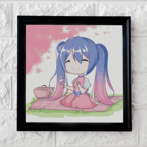 PichuMoonArt, Sakura Picknick 50x50 eckige Steine