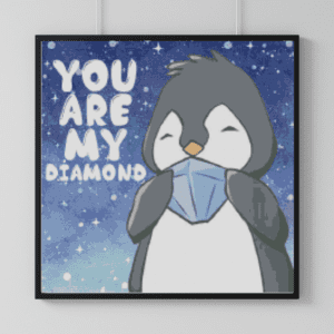 PichuMoonArt, You are my Diamond 50x50 eckige Steine