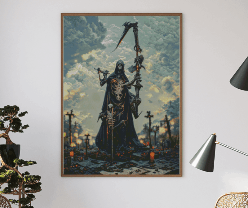 Veto, The Death Reaper 120×80 Eckige Steine (100 Farben)