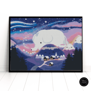 Tiny Tami,Stardust Elephant 50×70 eckige Steine