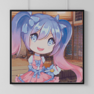 PichuMoonArt, Hello! 50x50 eckige Steine