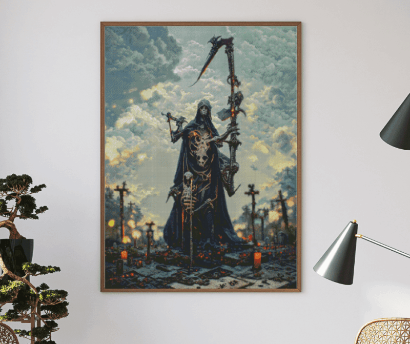 Veto, The Death Reaper 60×90 Eckige Steine (100 Farben)