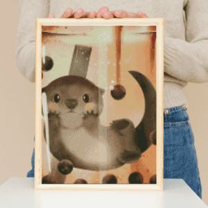 valyovanka, Bubble tea Otter 30×40 eckige Steine