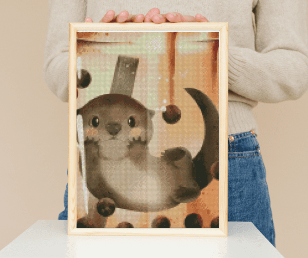 valyovanka, Bubble tea Otter 30×40 eckige Steine
