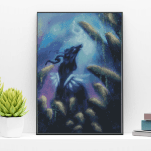 Frostworkchan, Butterflyfalmes 50×70 Eckige Steine