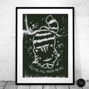 Tiny Tami,Grinsekatze 50×70 eckige Steine