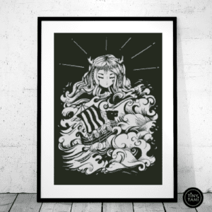 Tiny Tami,Meeresgöttin 50×70 eckige Steine