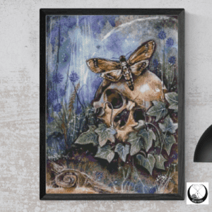 Harena Artwork, Totenkopfschwärmer 50x70 eckige Steine