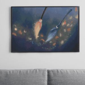 Frostworkchan, Party Broom 50×70 Eckige Steine