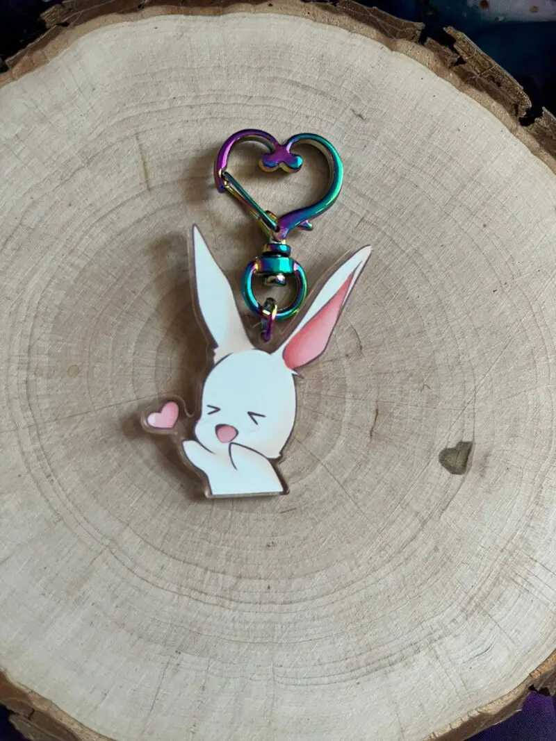 Schlüsselanhänger Herz Hasi