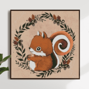 Tiny Tami, Eichhörnchen Emma 40×40 eckige Steine