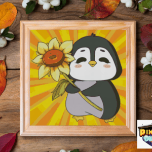 Pixxldude- Pingu sunflower (40x40)