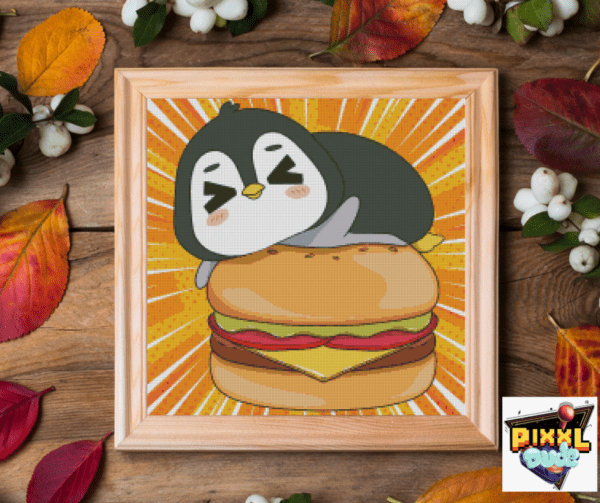 Pixxldude- dont touch my burger! (40x40)